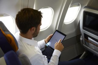 Tablet-Nutzung an Bord