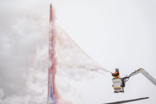 Winterbetrieb am Flughafen Denver