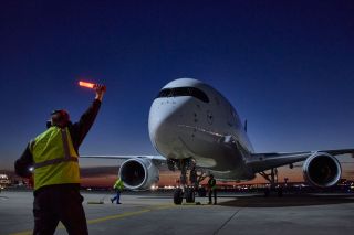 Lufthansa Airbus A350-900 in Frankfurt