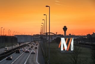 Zufahrt zum Flughafen München
