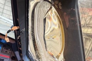 Hitzeschaden in A320-Seitenfenster