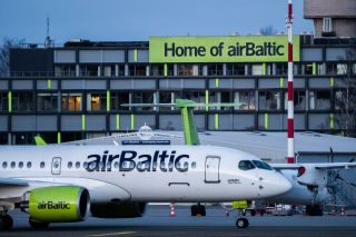 Air Baltic Airbus A220-300 in Riga