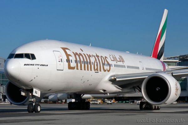 Emirates Boeing 777-300ER in SFO