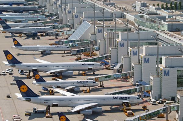 Lufthansa am Flughafen München