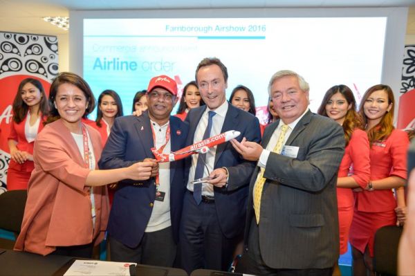 AirAsia bestellte auf der FIA16 erstmals die A321