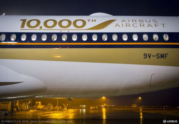 10.000. ausgelieferte Airbus-Flugzeug