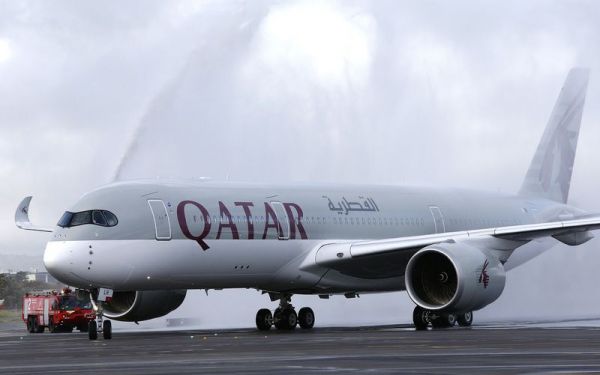 Qatar Airways Airbus A350 in Adelaide