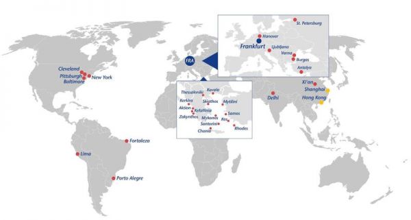Fraport betreibt weltweit 26 Flughäfen