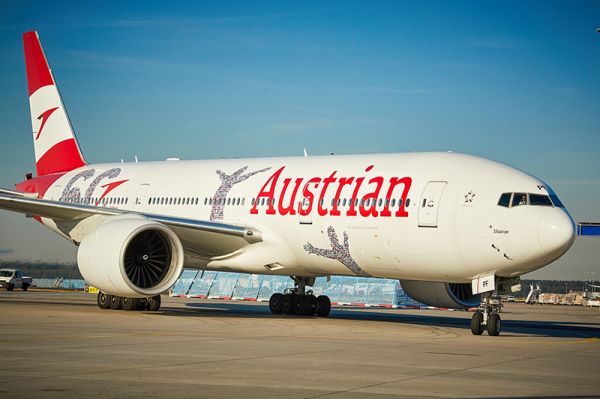 Mit der Austrian Airlines Boeing 777 nach Kapstadt
