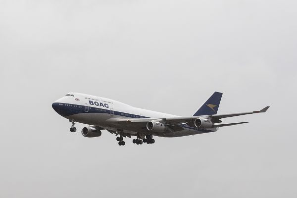 British Airways Boeing 747 im BOAC-Retro-Design