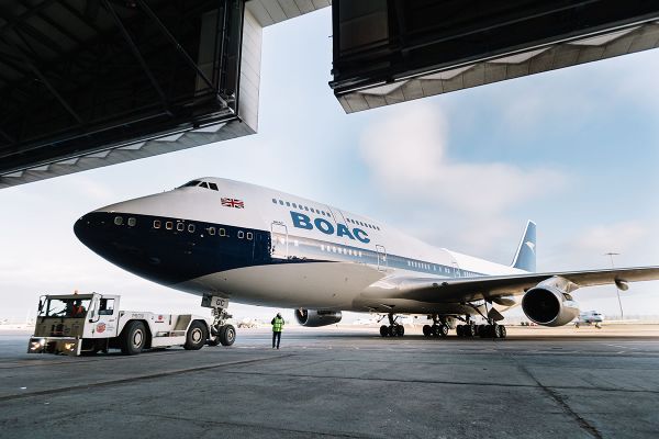 British Airways Boeing 747 im BOAC-Retro-Design