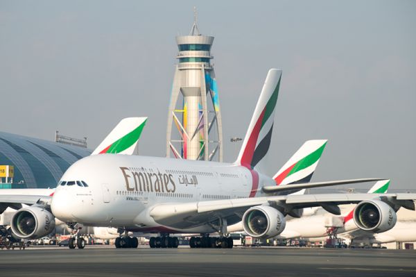 Emirates Airbus A380 in Dubai
