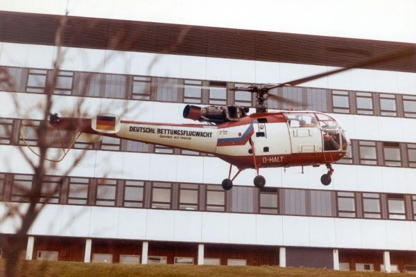 Früher DRF-Rettungshubschrauber