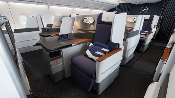 So wird die neue Lufthansa Business Class im A380 aussehen