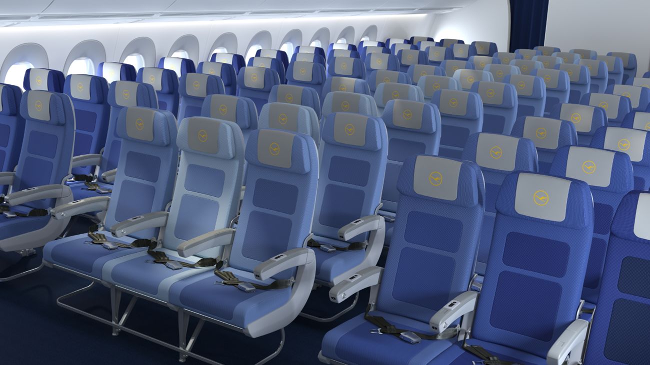 Lufthansa zeigt A350Kabinenplan